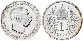 Franz Joseph I., 1 Krone 1914, Vienna