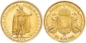 Franz Joseph I., 20 Korona 1914, Kremnitz