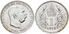Franz Joseph I., 1 Krone 1915, Vienna