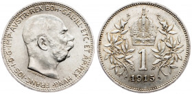Franz Joseph I., 1 Krone 1915, Vienna