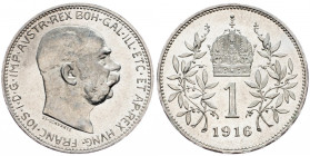 Franz Joseph I., 1 Krone 1916, Vienna
