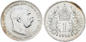 Franz Joseph I., 1 Krone 1916, Vienna