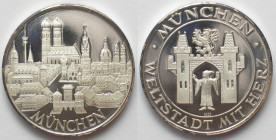 GERMANY. Munich, medal ND (about 1970), silver, 40mm, Proof
Silver 25.4g (1.000)