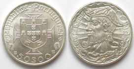 PORTUGAL. 50 Escudos 1969, Vasco da Gama, silver, Prooflike early strike!
KM # 598.
