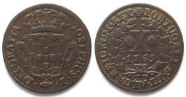 PORTUGAL. 10 Reis 1765, Jose I, copper, XF
KM # 243.2