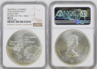 CANADA - MULE ERROR 10 Dollars 1974, World map, Olympics Montreal, silver NGC MS 66
Mintage: 330 only!