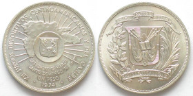 DOMINICAN REPUBLIC. Peso 1974, 12th Central American and Caribbean Games, silver, BU
KM # 35