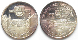 GERMANY. Federal Republic, Medal 1983, 725 YEARS CITY OF BAD BERLEBURG, silver, 30mm, Proof
DEUTSCHLAND. BRD, Medaille 1983 725 JAHRE STADT BAD BERLE...