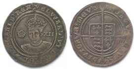 GREAT BRITAIN. EDWARD VI, Shilling ND (1551-53), THIRD ISSUE, Mint mark Y SOUTHWARK, silver, VF+
S.2482