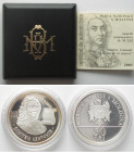 MOLDOVA. 50 Lei 2003, Dimitrie Cantemir, silver, Proof, rare!
KM # 21. In the extremely rare V.I.P. plastic box The COA is personnaly signed by a mem...