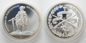 SWITZERLAND. ALTDORF (URI) 50 Francs 1985, SHOOTING FESTIVAL, silver, Proof
HMZ 2-1348c