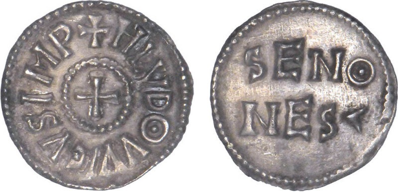 LOUIS le pieux ou le débonnaire (814-840)
Sens : Denier à la croix, variété ave...