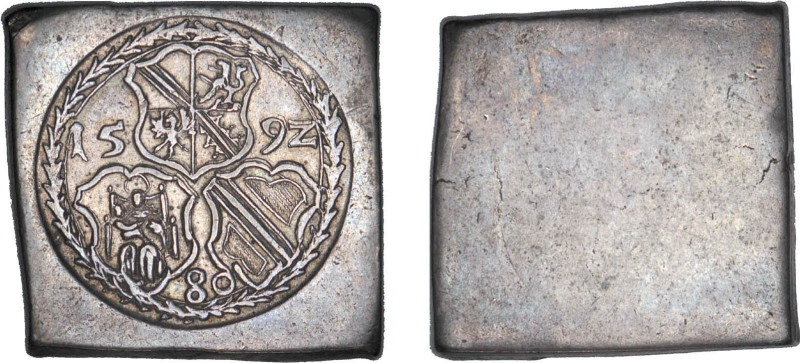 ALSACE
Strasbourg, monnaies épiscopales, Jean Georges de Brandebourg (1592-1605...