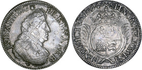 LOUIS XIV le Grand (1643-1715)
Ecu de Béarn aux palmes
1694 PAU - TTB 35 (TTB)
rf - Très Rare !!


DR 339, D 1524-1524a, GR 218, Dav# 3814, KM# ...