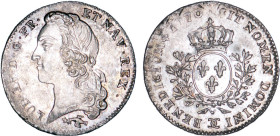 LOUIS XV le Bien aimé (1715-1774)
1/5 d'écu aux branches d'olivier & au bandeau
1770 x - SUP 58 (SUP)
Besançon - Assez Rare !


DR 559, D 1682, ...