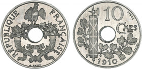 DÉCIME, 10 CENTIMES
10 CENTIMES, ESSAI de Patey
1910 - FDC 65 (FDC)
Très Rare !!


G 281, GE 36.2
 - NICKEL - 4,03g
 -------------------------...