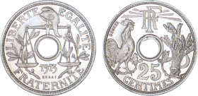 1/4 FRANC, 25 CENTIMES
25 CENTIMES 1er ESSAI de Becker
1913 a) - FDC 65 (FDC)
24 mm - Rare !


G 368
 - NICKEL - 5,06g
 ----------------------...