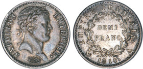 1/2 FRANC, 50 CENTIMES
DEMI FRANC au revers Empire Français
1810 A - SUP 55 (SUP)
Assez Rare en l'état !


G 399, F 178, KM# 691
PARIS - ARGENT...