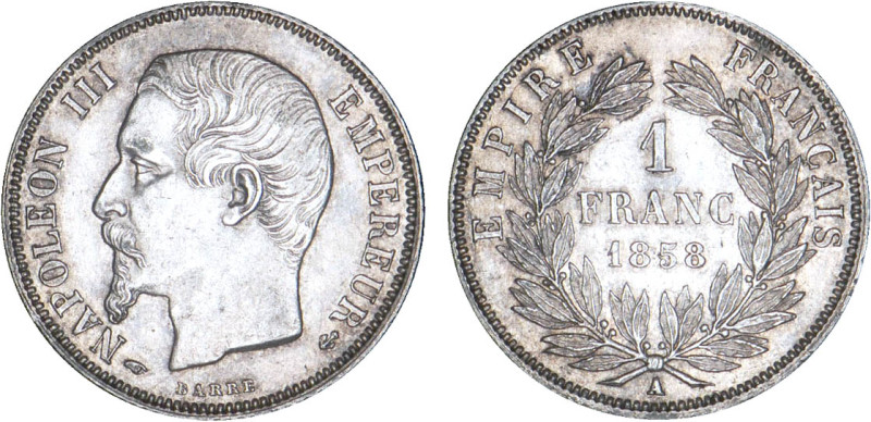 1 FRANC
1 FRANC Napoléon III, tête nue
1858 A - SUP 55 (SUP)



G 460, F 2...