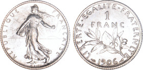 1 FRANC
1 FRANC type semeuse
1906 - SUP 59 (SUP)
Assez Rare !


G 467, F 217, KM# 844
 - ARGENT - 
 ----------------------------------------
...