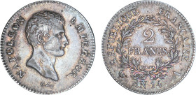 2 FRANCS
2 FRANCS Napoléon empereur (calendrier révolutionnaire)
AN14 A - TTB 45 (TTB++)
Assez Rare !


G 495, F 251, KM# 658
PARIS - ARGENT - ...