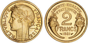 2 FRANCS
2 FRANCS type Morlon (cuivre aluminium)
1931 - FDC 64 (FDC)
PIEFORT Essai - Rare !


G 535, F 268, KM# 886
 - CUPRO-ALUMINIUM - 12,59g...