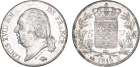 5 FRANCS
5 F, Louis XVIII type au buste nu
1818 B - SUP 50 (SUP-)



G 614, F 309, KM# 711
ROUEN - ARGENT - 
 --------------------------------...