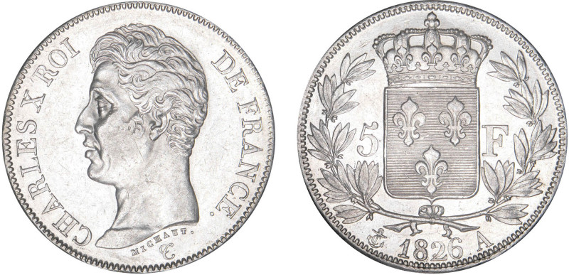 5 FRANCS
5 F, Charles X 1er type
1826 A - SUP 59 (SUP)



G 643, F 310, KM...