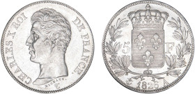 5 FRANCS
5 F, Charles X 1er type
1826 A - SUP 59 (SUP)



G 643, F 310, KM# 720
PARIS - ARGENT - 
 ----------------------------------------
5...