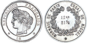 5 FRANCS
5 FRANCS (concours) Essai de module à la Cérès en nickel, 31 m/m 12gr
18__ - SPL 63 (SUP++)
Très Rare !!


VG 5352, M 2615a, KM# Pn96
...