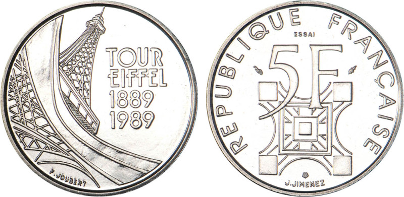 5 FRANCS
5 FRANCS centenaire de la tour Eiffel
1989 - FDC 65 (FDC)
ESSAI - Ra...