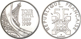 5 FRANCS
5 FRANCS centenaire de la tour Eiffel
1989 - FDC 65 (FDC)
ESSAI - Rare !


G 772, F 342, F 1200, KM# 968
 - CUPRO-NICKEL - 
 --------...