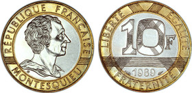 10 FRANCS
10 FRANCS Montesquieu
1989 - FDC 64 (FDC)
Rare !


G 828, F 1305, KM# 969
 - BIMETALLIQUE - 
 --------------------------------------...