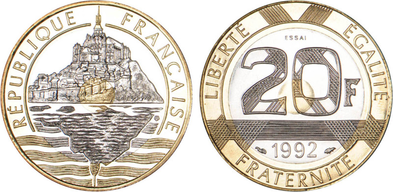 20 FRANCS
20 FRANCS mont Saint Michel
1992 V o - FDC 66 (FDC)
ESSAI - Rare !...