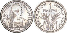 INDOCHINE
1 PIASTRE, cupro-nickel - rameau à 2 branches, tranche rainurée & striée
1946 - SPL 62 (SUP++)
ESSAI - Rare !


GC 37, LE 315-317, KM#...