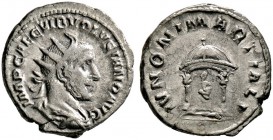 Kaiserzeit. Volusianus 251-253. Antoninian (als Augustus) -Rom-. IMP CAE C VIB VOLVSIANO AVG. Drapierte Büste mit Strahlenkrone nach rechts / IVNONI M...