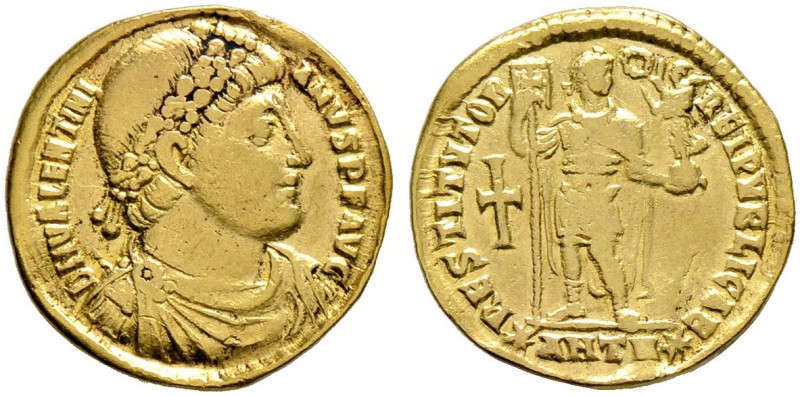 Kaiserzeit. Valentinianus I. 364-375. Solidus 364/367 -Antiochia-. D N VALENTINI...