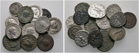 30 Stücke: Antoniniane von Gordianus III. (3x), Philippus I. Arabs, Trajanus Decius (2x), Trebonianus Gallus, Valerianus I., Gallienus, Salonina (2x),...