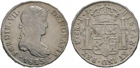 Bolivien. unter spanischer Herrschaft. 8 Reales 1823 -Potosi-. KM 84, CCT 542.
 sehr schön-vorzüglich