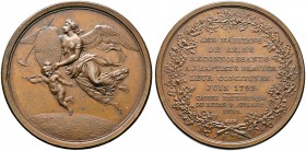 Frankreich-Königreich. Erste Republik 1792-1799. Bronzemedaille 1793 von Duvivier, auf J. Baptiste Blavier - gewidmet von den Bürgern der Stadt Reims....