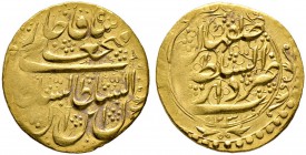 Iran-Kadjaren-Dynastie. Fath Ali Shah AH 1212-1250/ AD 1797-1834. Toman AH 1232 -Isfahan-. KM 753, Fr. 34. 4,58 g
 minimale Prägeschwäche, vorzüglich...