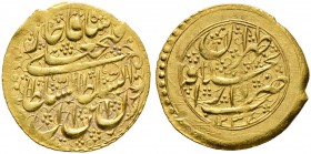 Iran-Kadjaren-Dynastie. Fath Ali Shah AH 1212-1250/ AD 1797-1834. Toman AH 1234 -Teheran-. KM 753, Fr. 34. 4,61 g
 vorzüglich