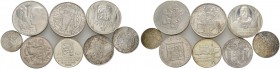 107 Stücke: TSCHECHOSLOWAKEI und SLOWAKEI. Sammlung diverser Silbermünzen von 1926-1986, nur wenig Dubletten.
 zumeist vorzüglich, Stempelglanz, Poli...