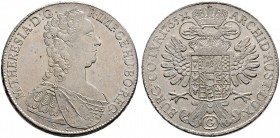 Haus Habsburg. Maria Theresia 1740-1780. Konventionstaler 1765 -Günzburg-. Mit SC. Her. 492, Eyp. 76, Dav. 1147A, Voglh. 271/1, Reißen. 2.
 Revers mi...