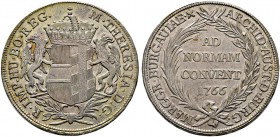 Haus Habsburg. Maria Theresia 1740-1780. Konventionstaler 1766 -Günzburg-. Für Vorderösterreich. Variante mit Bügel nach rechts. Her. 496, Eyp. 397, D...