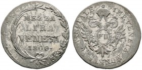 Haus Habsburg. Franz II. 1792-1806. 1/2 Lira 1800 -Venedig-. Her. 583, J. 139.
 selten, sehr schön