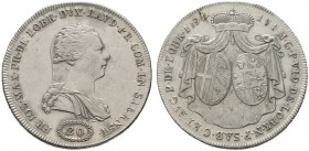 Lobkowitz. Franz Joseph Maximilian 1784-1816. 20 Kreuzer 1794 -Wien-. Holzm. 59.
 minimale Kratzer, sehr schön-vorzüglich