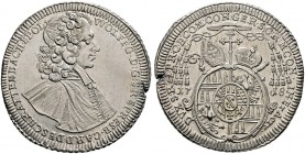 Olmütz, Bistum. Wolfgang von Schrattenbach 1711-1738. Taler 1718 -Kremsier-. Suchomel/Videman 743, L.-M. 427, Dav. 1218.
 kleiner Schrötlingsfehler a...