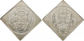 Salzburg, Erzbistum. Paris Graf von Lodron 1619-1653. Talerklippe 1628 (1928) von A. Koppenwallner. Auf das Jubiläum der Domweihe. Macho 282. 27,80 g...