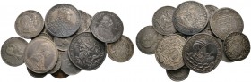 Lots. 21 Stücke: Taler 1620 Hall (Erzherzog Leopold), Taler 1721 Hall, 20 Kreuzer 1759 und 1780, 10 Kreuzer 1764 und 1765, 30 Kreuzer 1776 für Galizie...